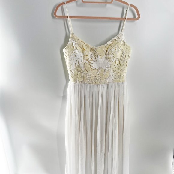 Dress the Population Asha Lace and Chiffon Gown size S NEW - Picture 6 of 13